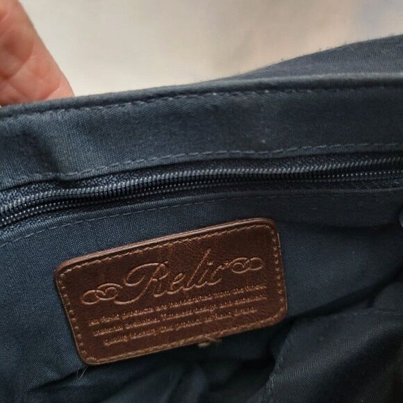 Relic Crossbody Purse handbag retro fabric pockets black hipster Y2K BOHO neutra - Picture 9 of 12